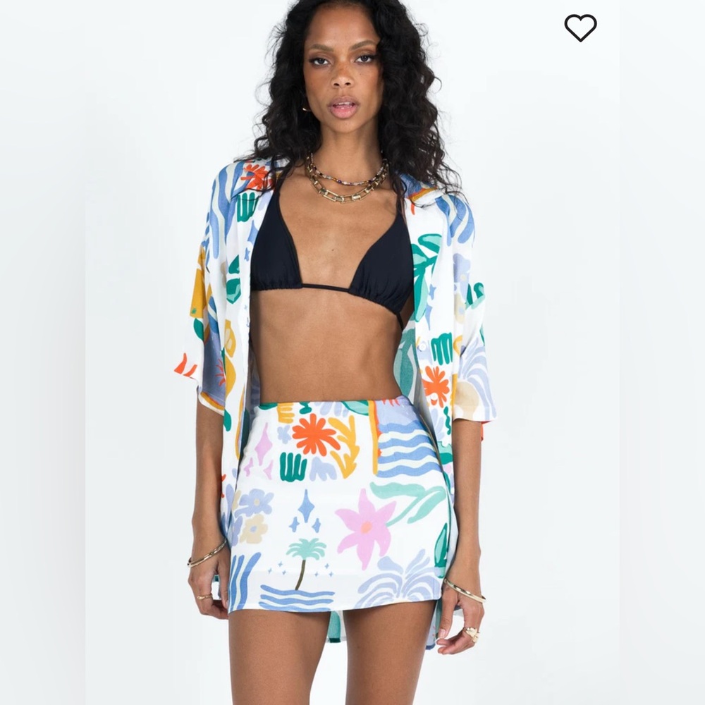 Two Piece Island Set - Skirt and Shirt Included